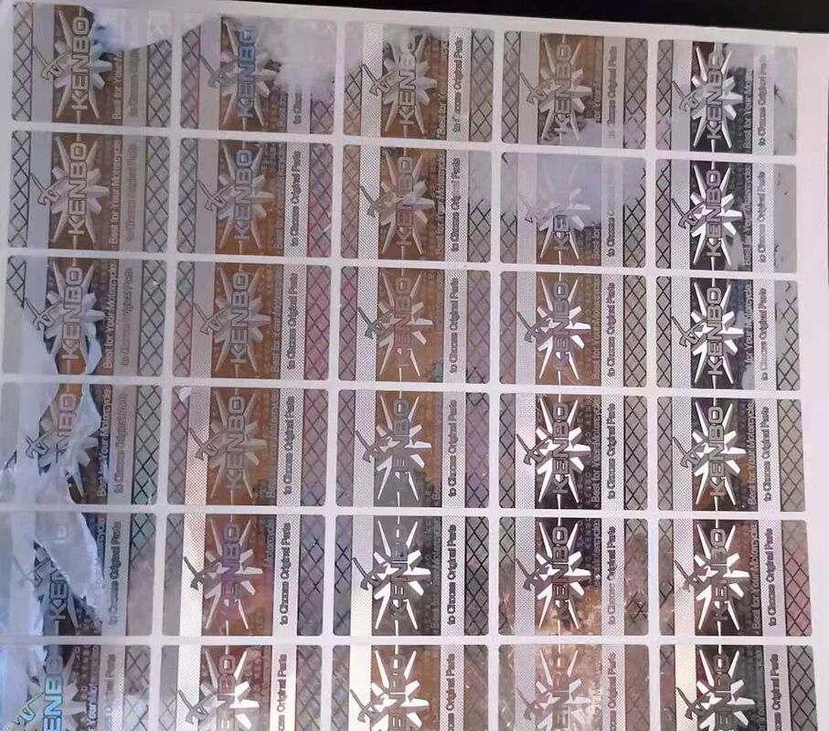 Laser Hologram Silver Label Hologram Laser Sticker Labels Anti Counterfeit Hologram Sticker with Qr Code